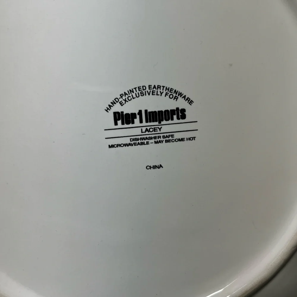 Pier 1 Lacey Salad/dessert plates - 7 pieces